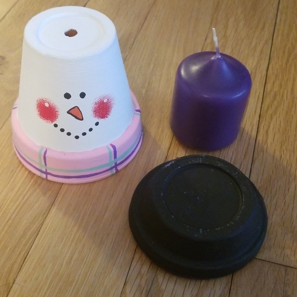 Snowman Candle Holder - Picture 2 of 4